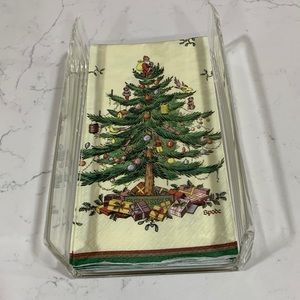 Vintage Spode Clear Napkin Holder